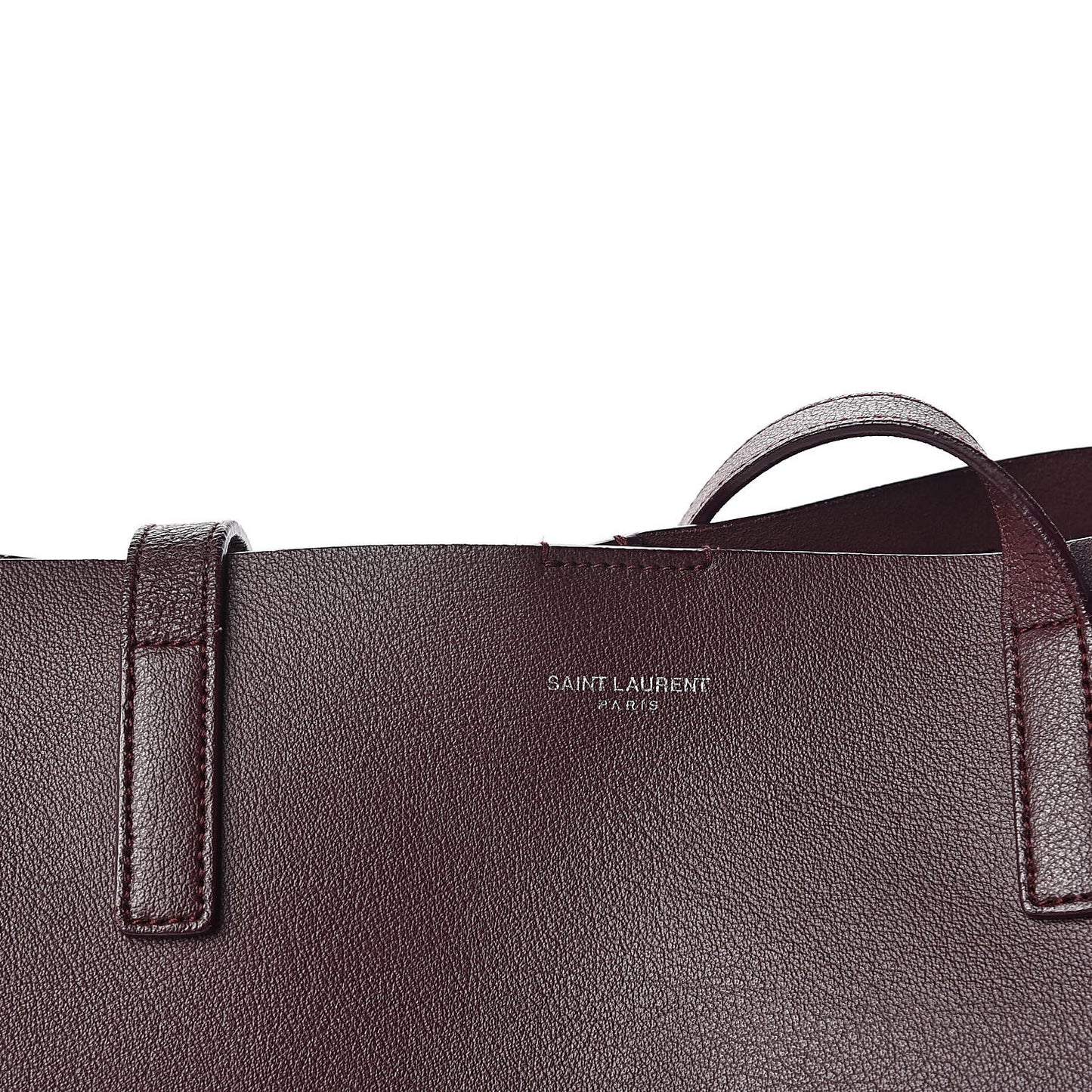 Calfskin Large Fringe Shopping Tote Amaranto