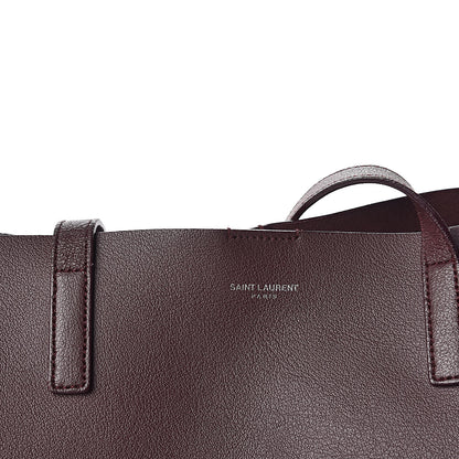 Saint Laurent Calfskin Large Fringe Shopping Tote Amaranto 27 of 35