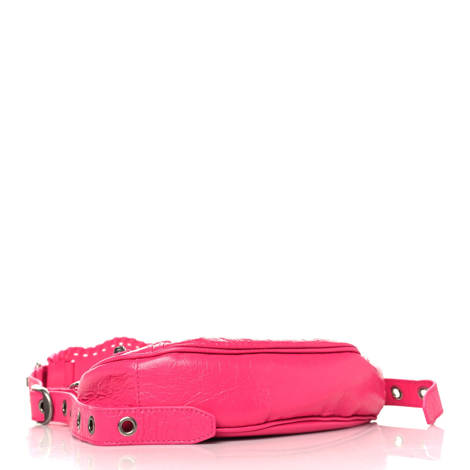 Balenciaga Agneau Arena Le Cagole Shoulder Bag XS Hot Pink 4 of 9