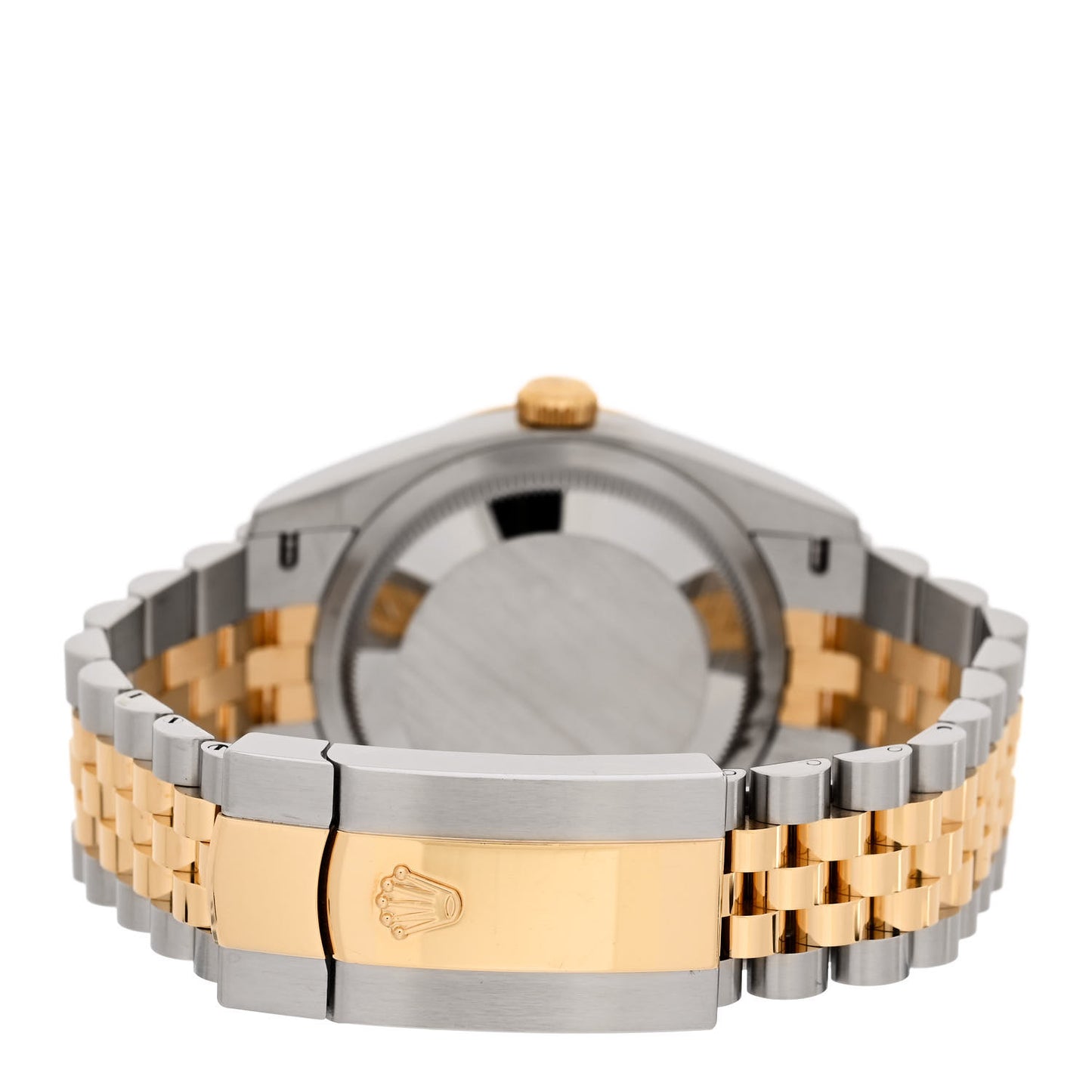 Stainless Steel 18K Yellow Gold 36mm Oyster Perpetual Datejust Watch White 126233