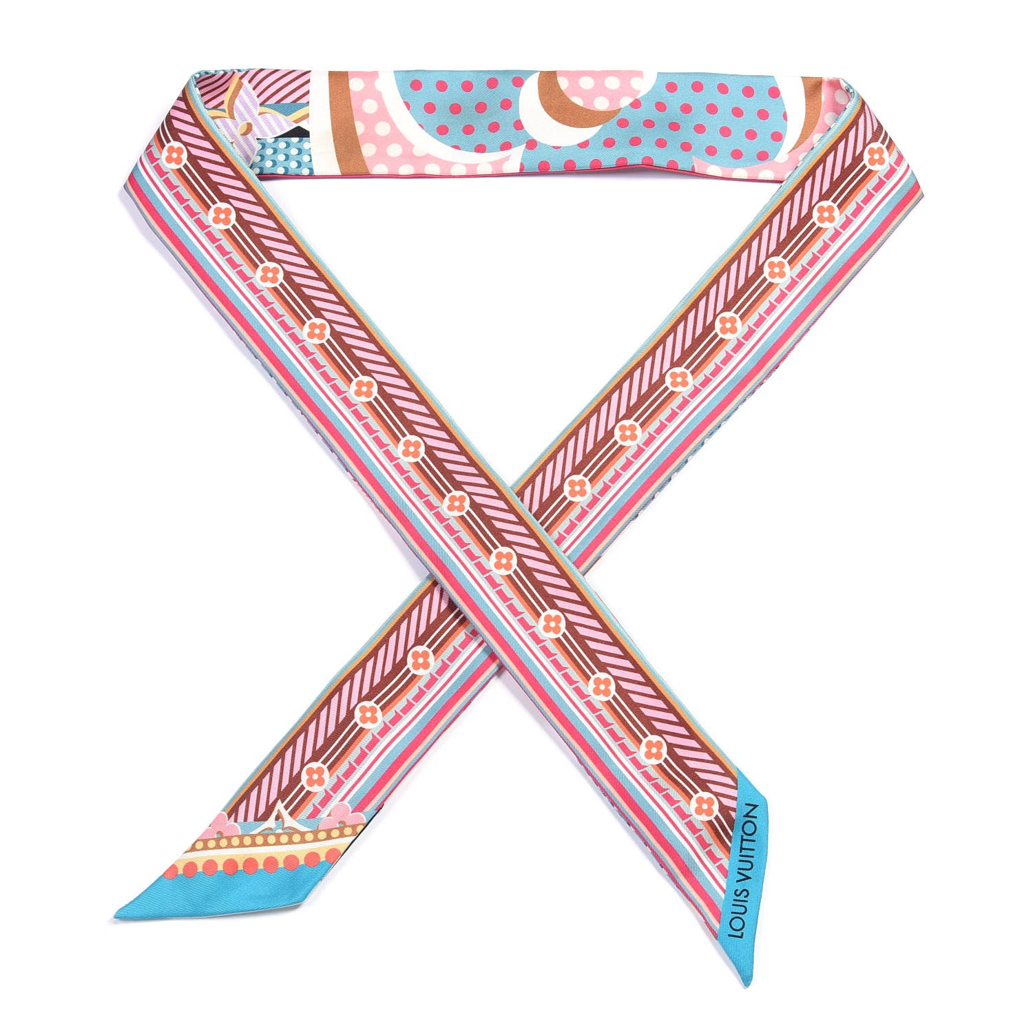 Louis Vuitton Silk Pop Monogram BB Bandeau Turquoise 1 of 3