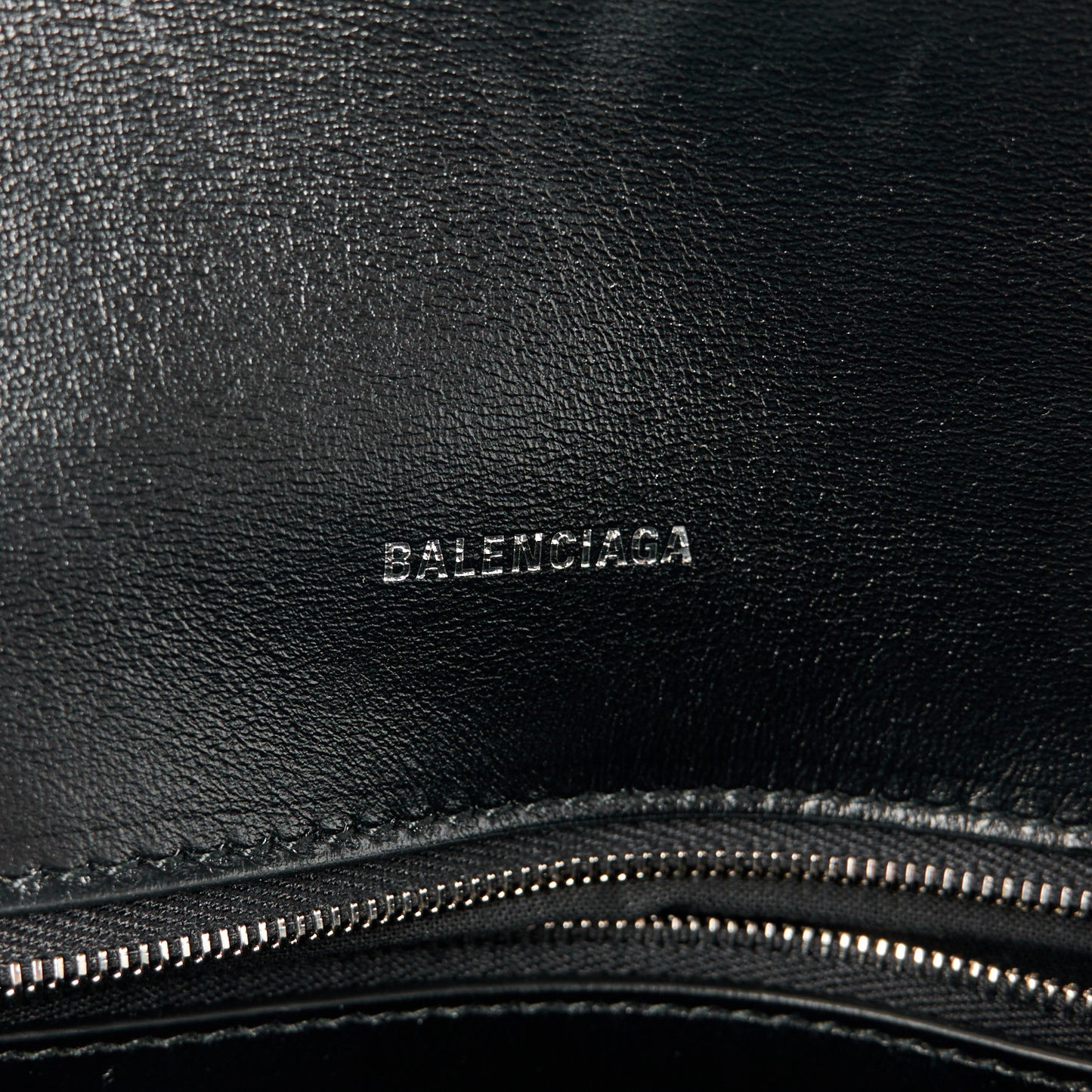 Metallic Calfskin Downtown Chain Shoulder Bag XS Silver