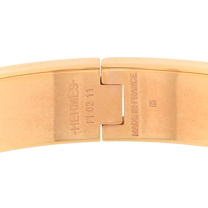 Hermes Enamel Narrow Clic Clac H Bracelet PM Marron Glace 3 of 3