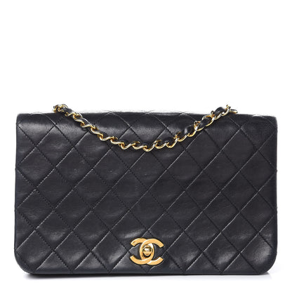 Chanel Lambskin Quilted Small Single Flap Bag Black 1 of 15