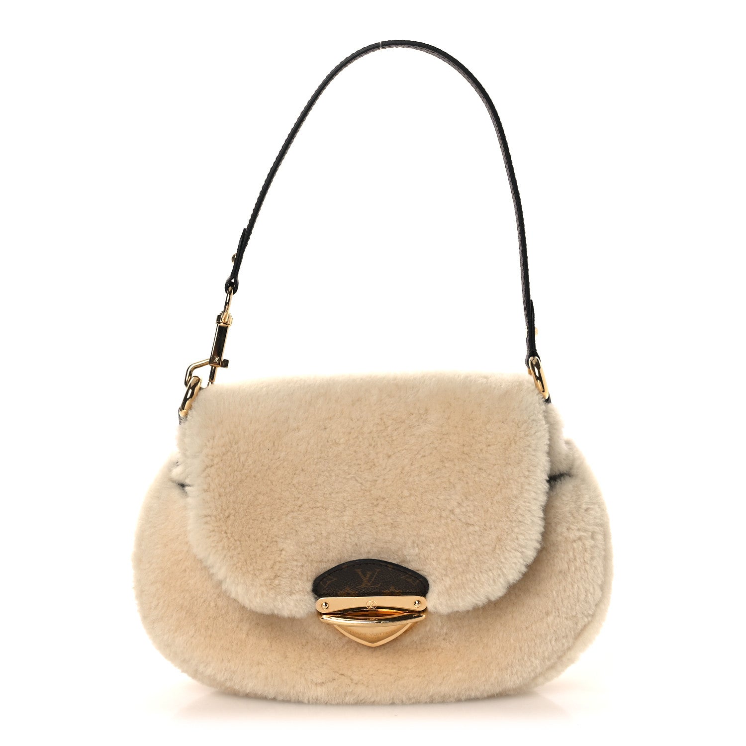 Louis Vuitton Shearling Monogram Sunset Cream 2 of 18