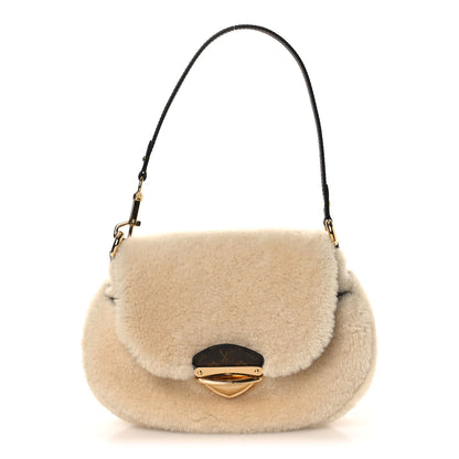 Louis Vuitton Shearling Monogram Sunset Cream 2 of 18