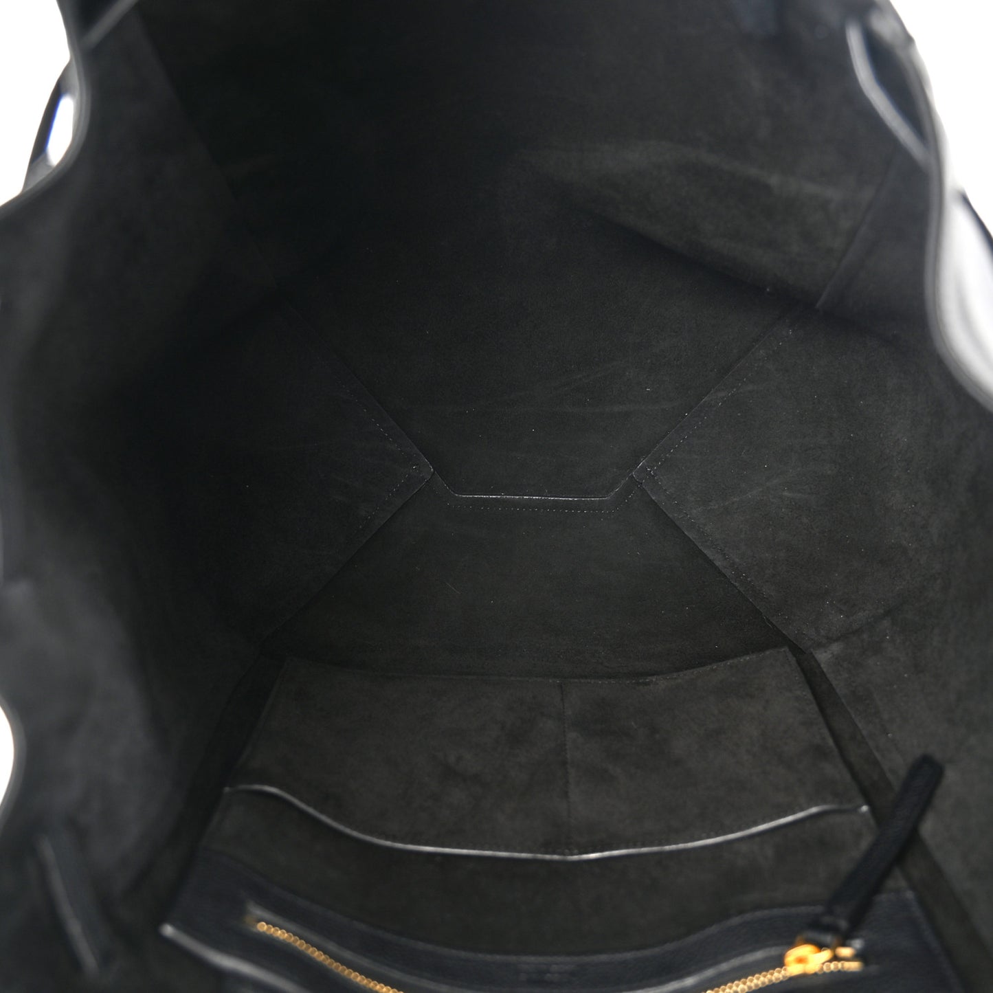 Soft Grained Calfskin Small Belt Cabas Phantom Black