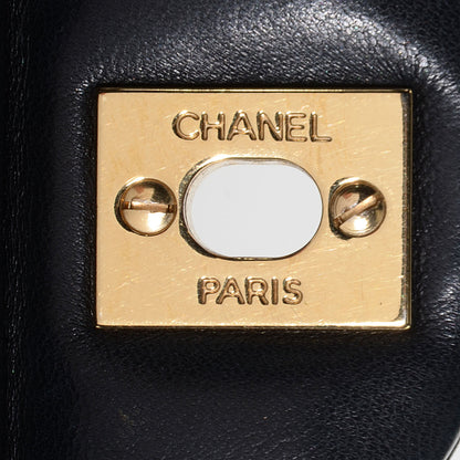 Chanel Lambskin Medium Double Flap Navy Blue 6 of 9