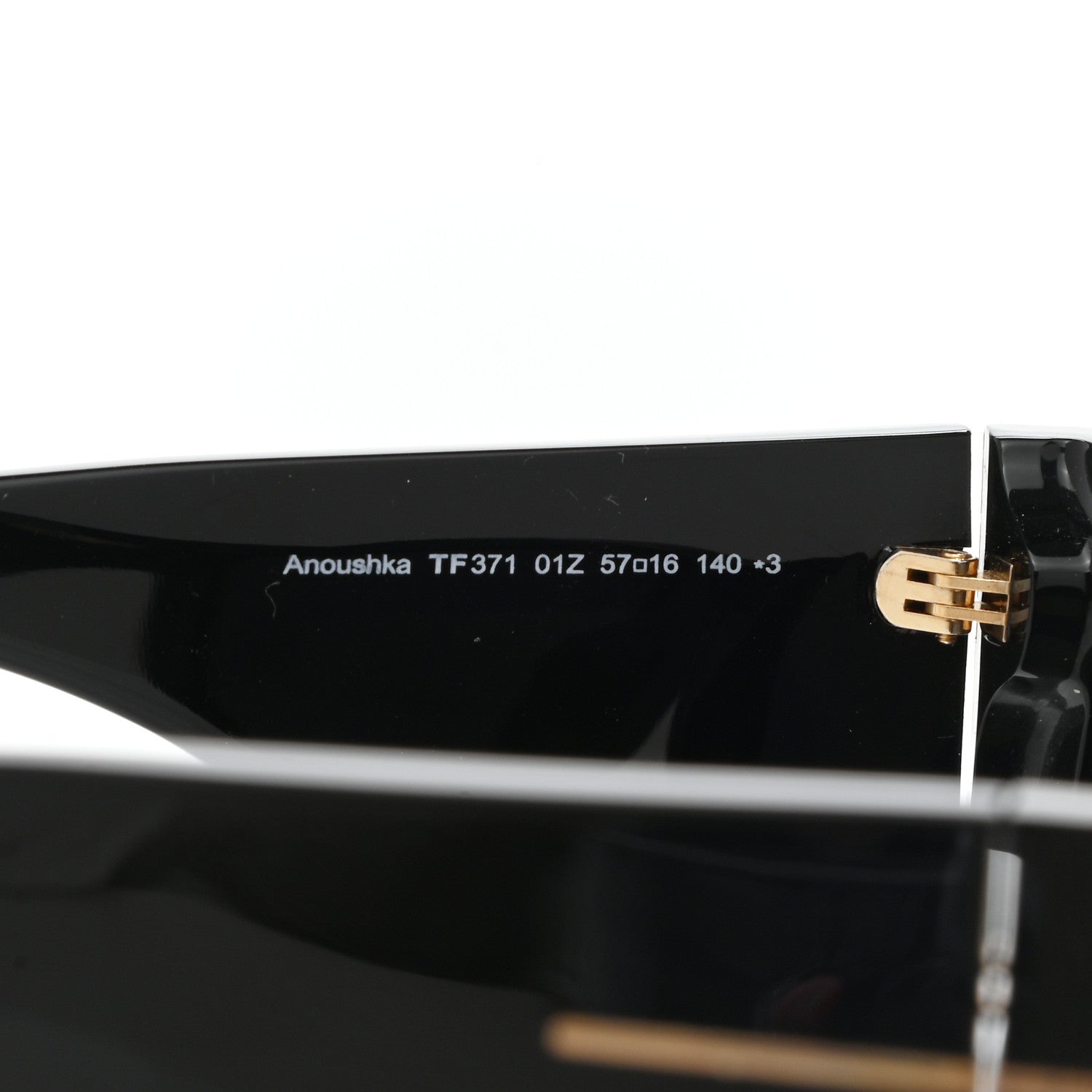 Tom Ford Acetate Anoushka Cat Eye Sunglasses TF371 Black 6 of 8