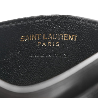 Saint Laurent Lambskin Quilted Gaby Credit Card Case Black 6 of 12