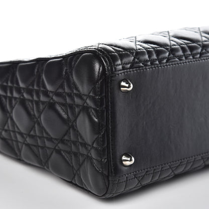 Christian Dior Lambskin Cannage Large Lady Dior Black 8 of 11