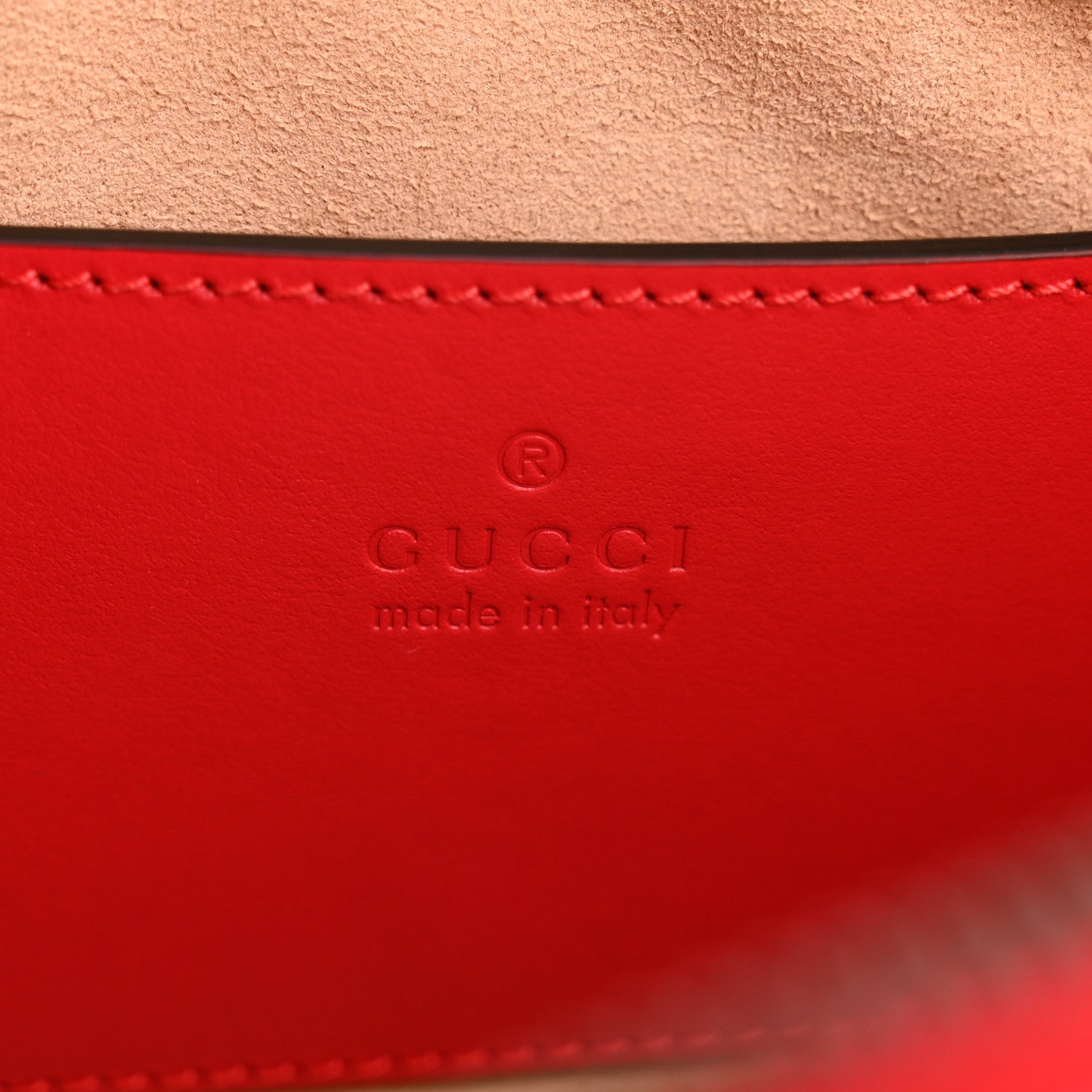 Gucci Calfskin Matelasse Chevron GG Marmont Sling Shoulder Bag Rosso 6 of 11