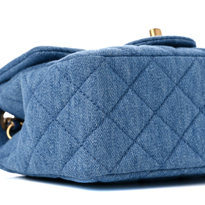 Chanel Denim Quilted Mini Pearl Crush Flap Blue 8 of 10