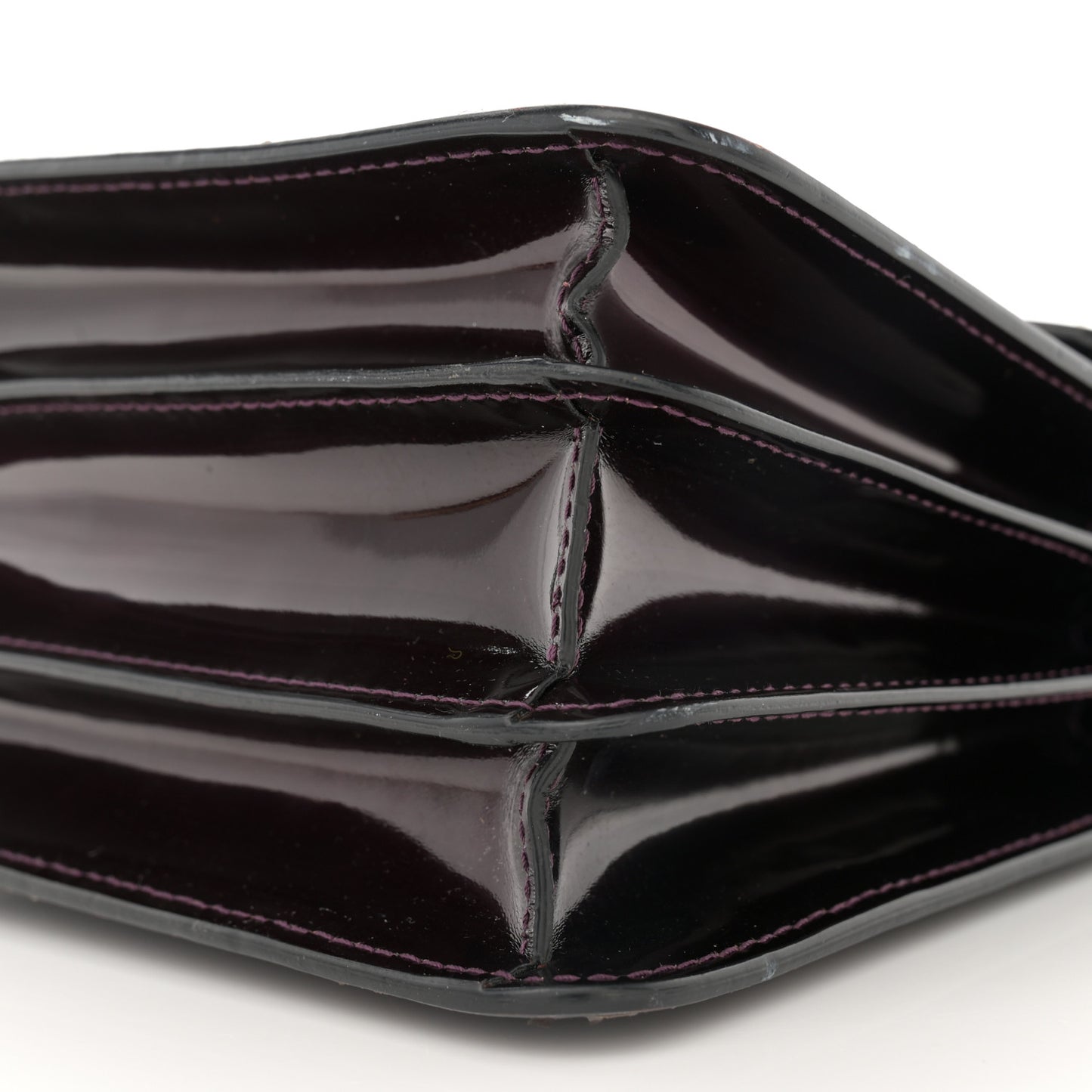 Metallic Calfskin Serpenti Forever Top Handle Dark Purple