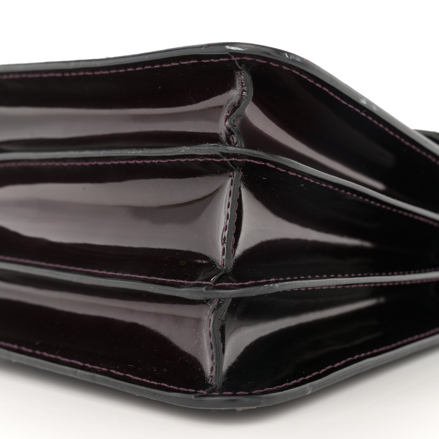 Bulgari Metallic Calfskin Serpenti Forever Top Handle Dark Purple 8 of 10