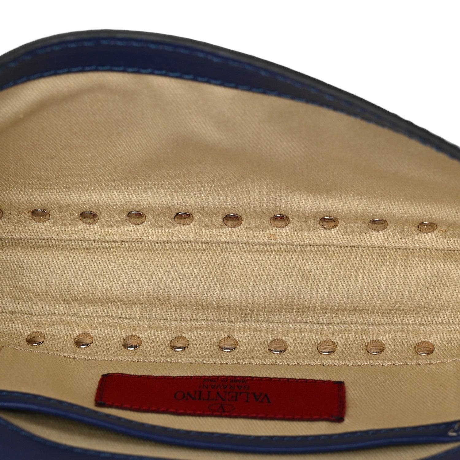 Valentino Garavani Nappa Rockstud Bangle Clutch Blue China 4 of 8