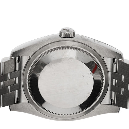Rolex Stainless Steel 36mm Oyster Perpetual Datejust Watch White Roman 116200 4 of 5