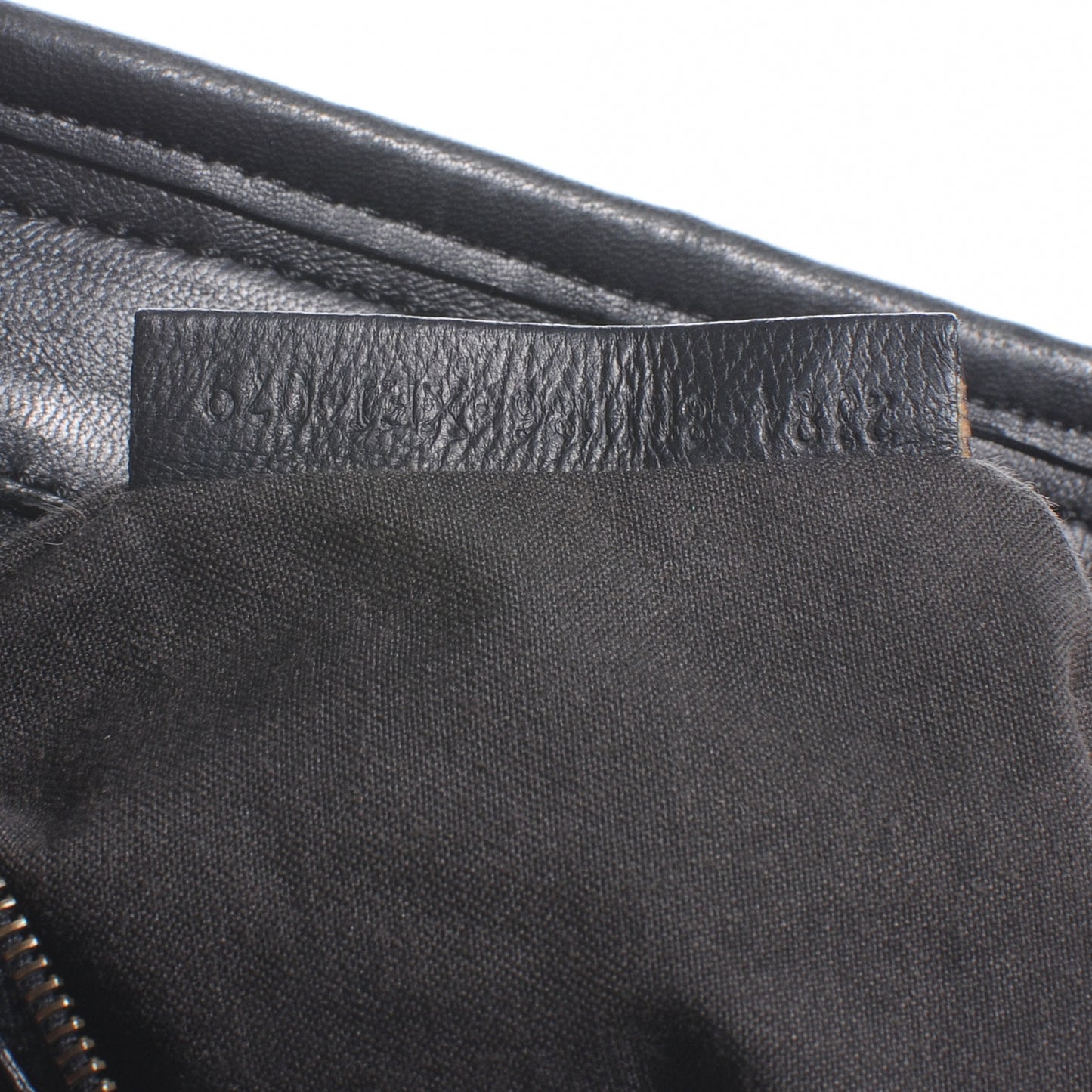 Bubble Calfskin Large Chef Shopper Tote Black