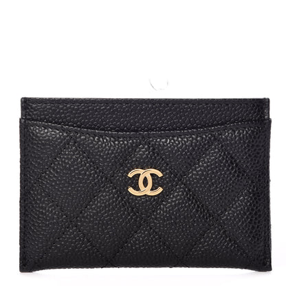 Chanel Caviar Quilted Card Holder Black 1 of 8