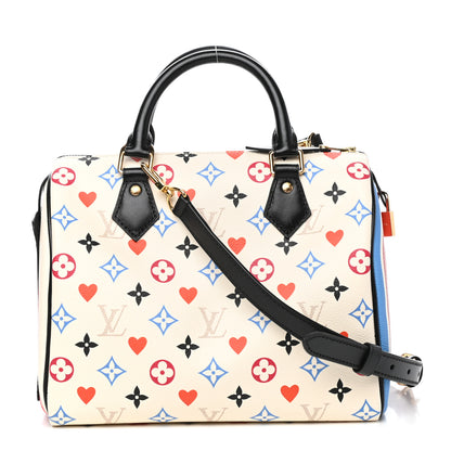Louis Vuitton Game On Speedy Bandouliere 25 White 1 of 12