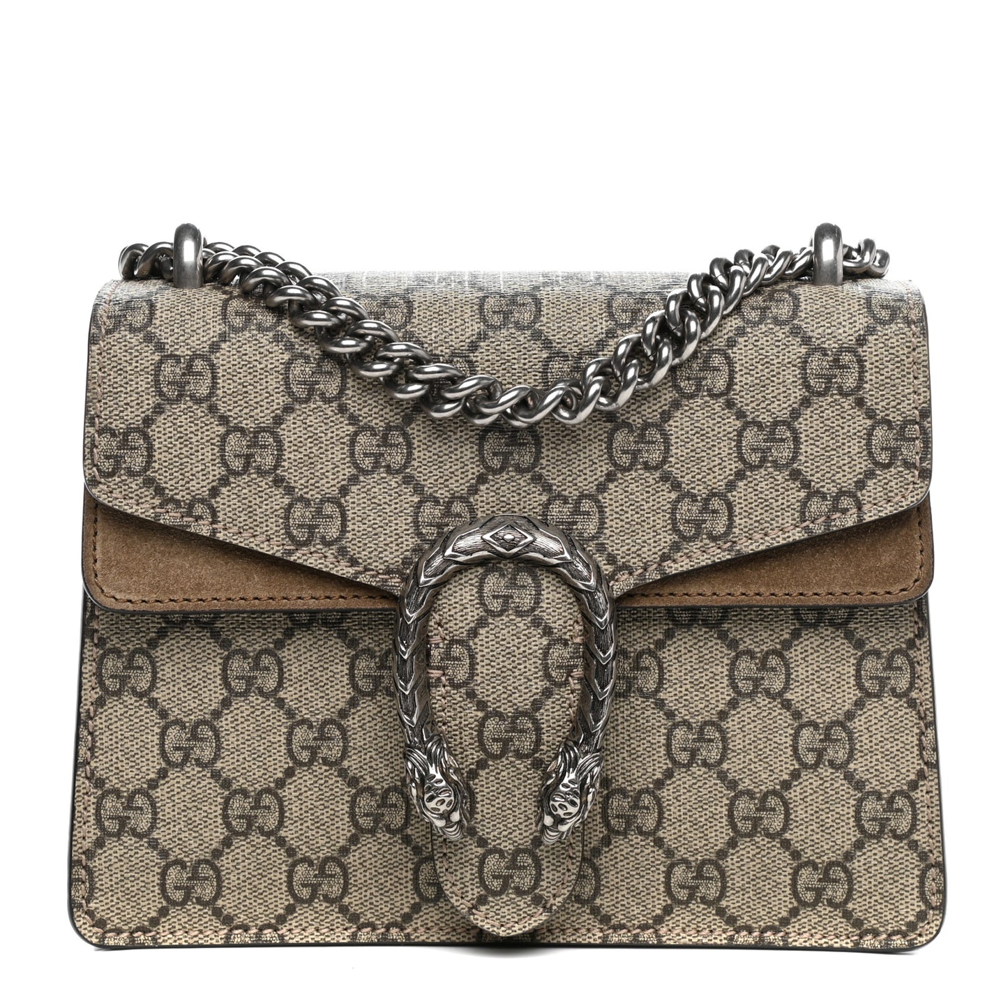 GG Supreme Monogram Mini Dionysus Shoulder Bag Taupe