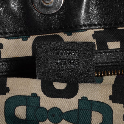 Gucci Guccissima Large Babouska Shopping Tote Black 7 of 7