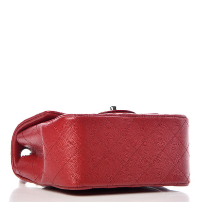 Chanel Caviar Quilted Mini Square Flap Red 4 of 10