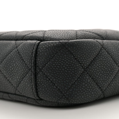 Chanel Iridescent Caviar Quilted Small Coco Tassel Camera Case Black 10 of 11