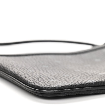 MCM Visetos Liz Shopper Tote Pouch Black 5 of 9