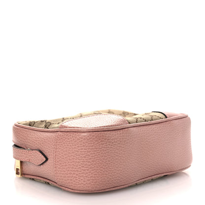 Gucci Monogram Mini Bree Messenger Bag Beige Soft Pink 4 of 14