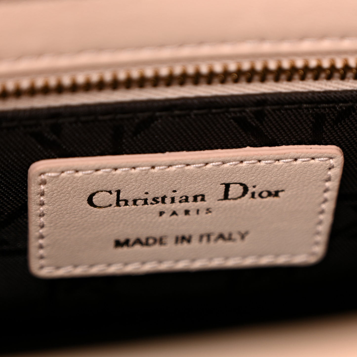 Lambskin Cannage Small Lucky Badges My Lady Dior Light Pink
