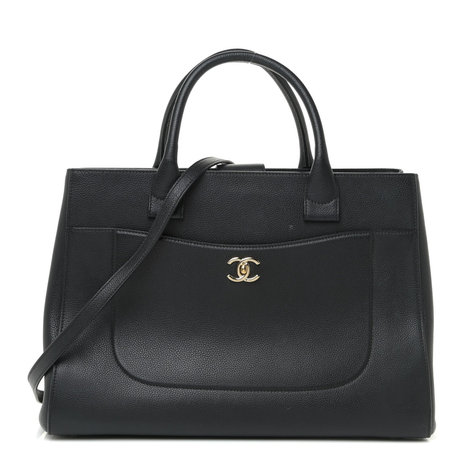 Chanel Grained Calfskin Medium Neo Executive Shopper Tote Black 1 of 23