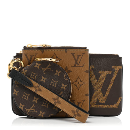 Louis Vuitton Reverse Monogram Giant Trio Pouch 1 of 11