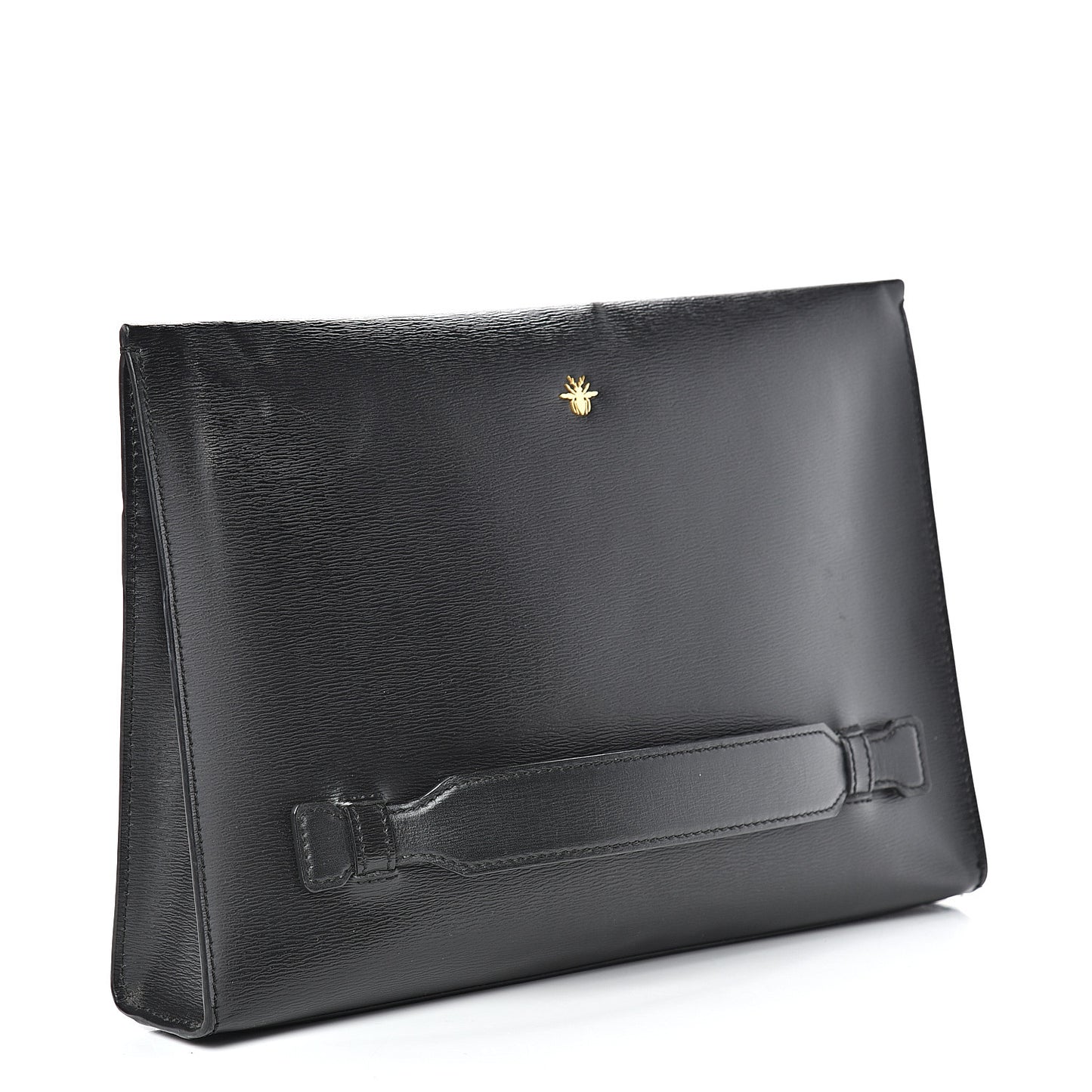 Calfskin Bee Pouch Black