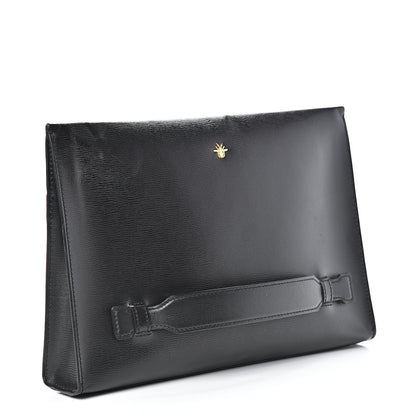 Christian Dior Calfskin Bee Pouch Black 2 of 10