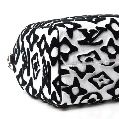 Louis Vuitton X UF Tufted Monogram Speedy Bandouliere 25 White Black 6 of 10