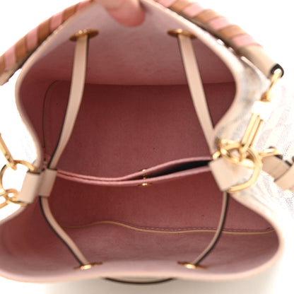 Louis Vuitton Damier Azur Braided Neonoe BB Pink 5 of 11