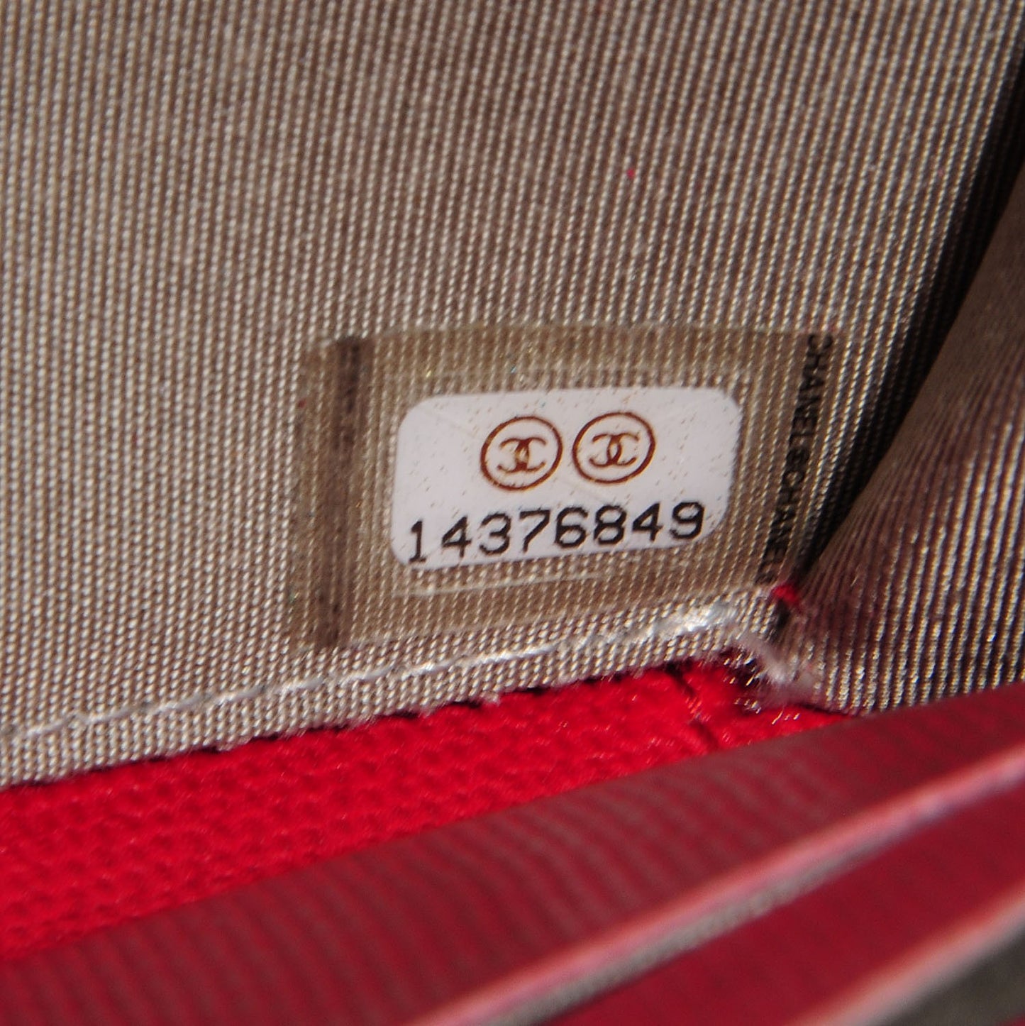 Textured Calfskin Zip Around Wallet Red