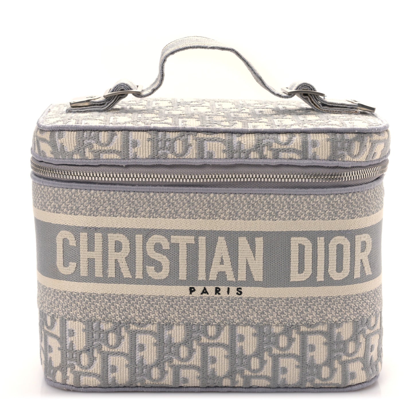 Oblique Diortravel Vanity Case Grey