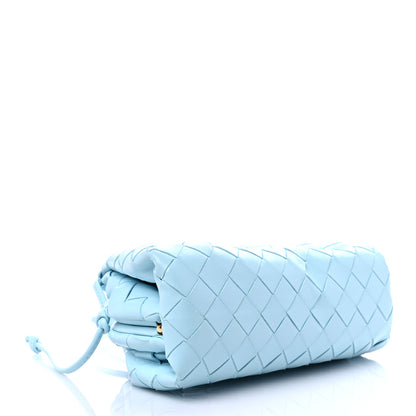 Bottega Veneta Nappa Intrecciato The Mini Pouch Topazio Silver 4 of 7