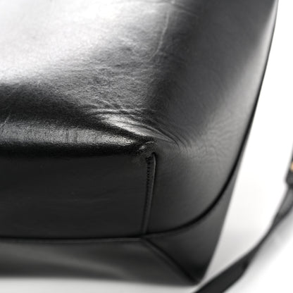 Mansur Gavriel Vegetable Tanned Calfskin Bucket Bag Black Flamma 15 of 15