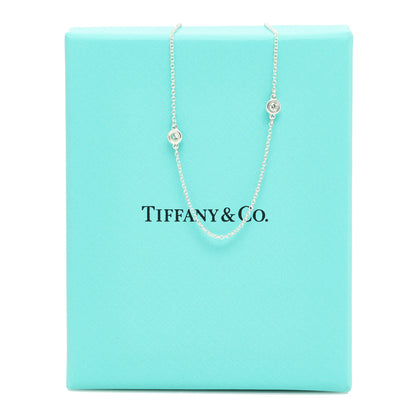 Tiffany Sterling Silver Diamond .25ctw Elsa Peretti Diamonds by the Yard Five Station Necklace 5 of 6