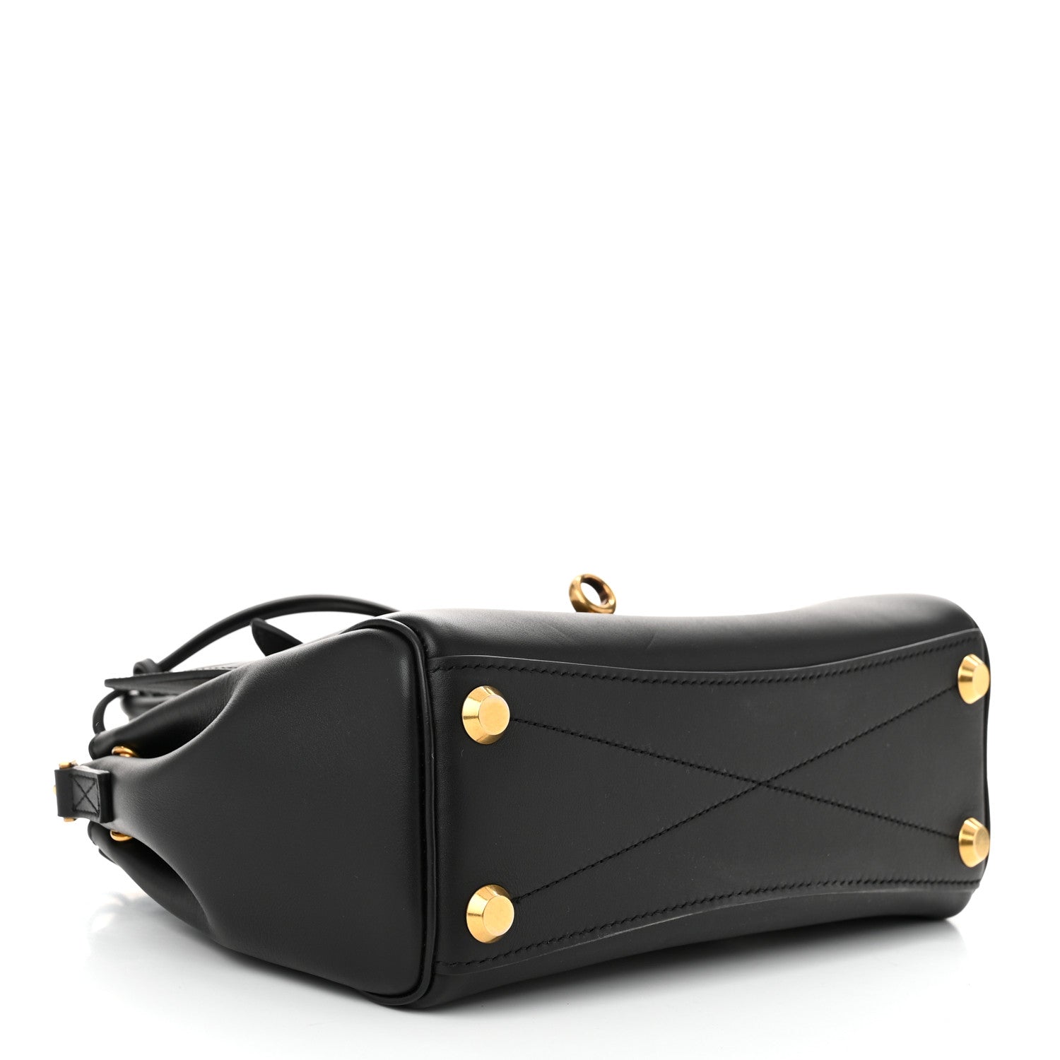 Balenciaga Smooth Calfskin Mini Bel Air Carry All Bag Black 4 of 9