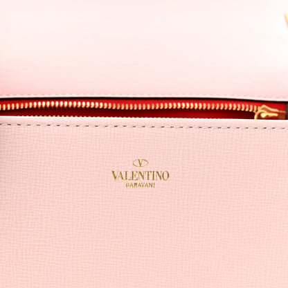 Valentino Garavani Grainy Calfskin VLogo Stud Sign Shoulder Bag Rose Quartz 6 of 11