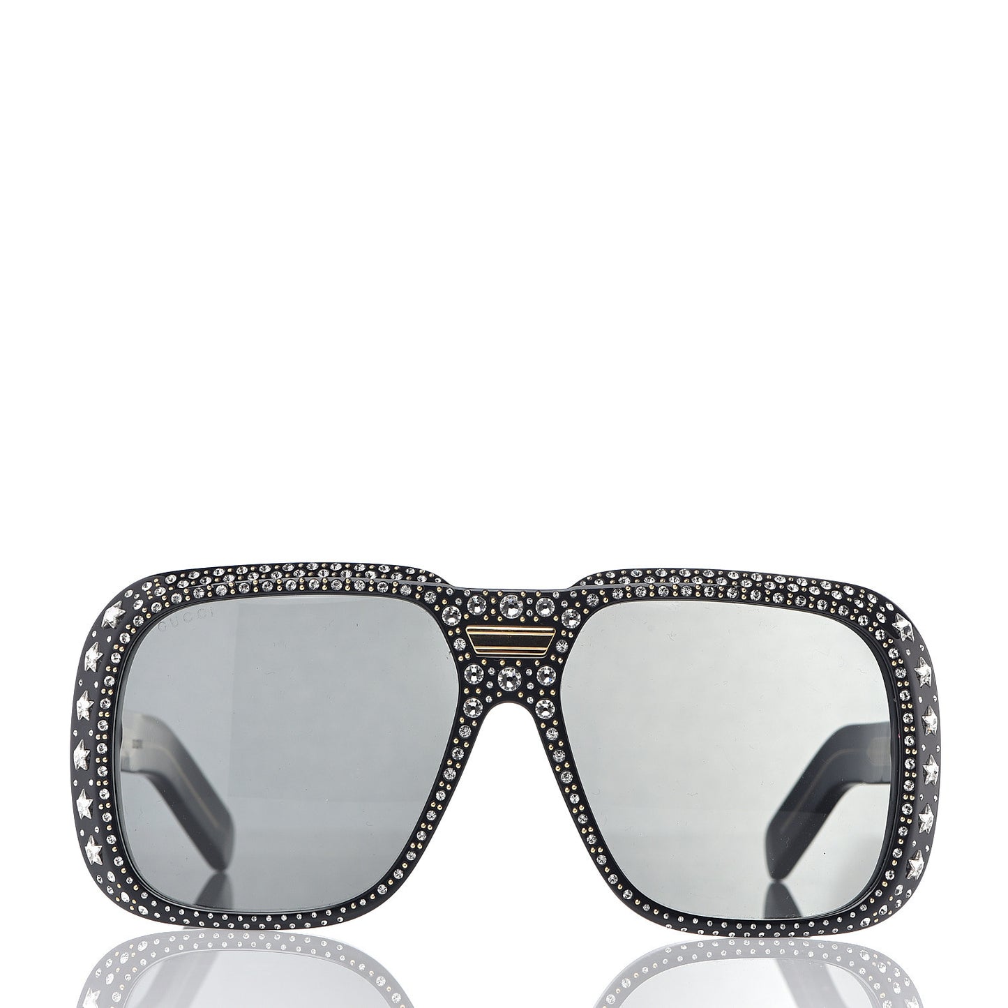 X DAPPER DAN Acetate Crystal Sunglasses GG0427S Black