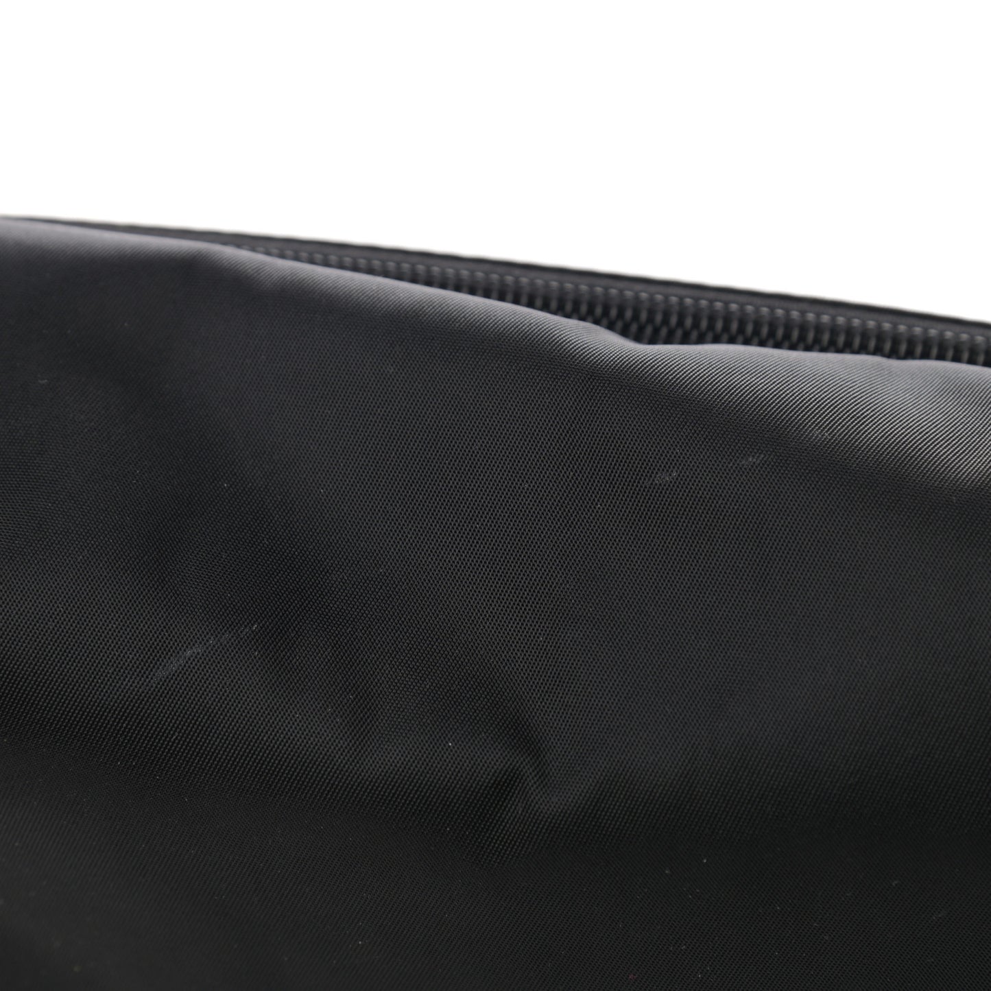 Tessuto Nylon Saffiano Messenger Bag Black