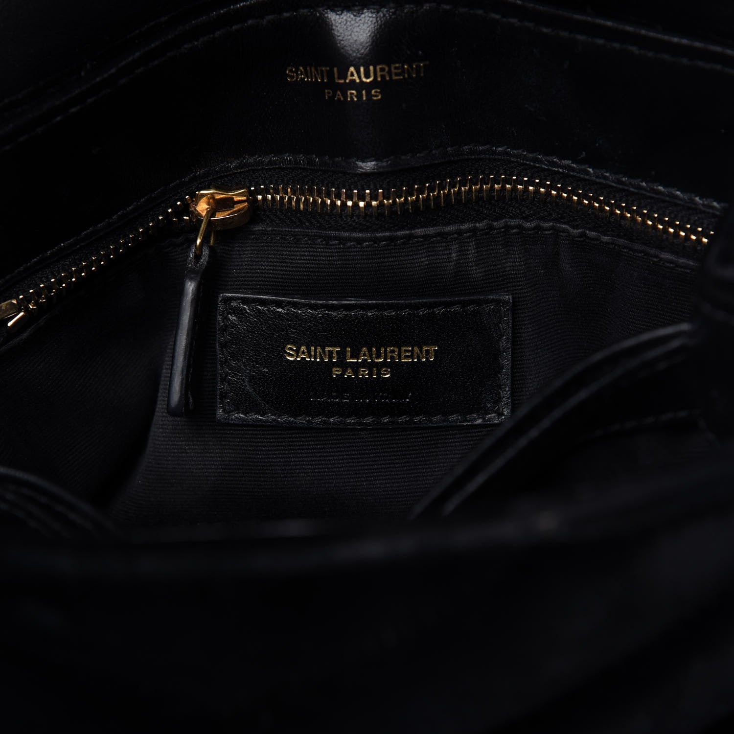 Saint Laurent Velvet Y Quilted Monogram Toy Loulou Chain Satchel French Black 8 of 10