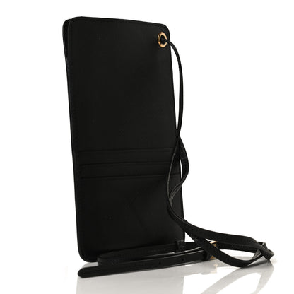Prada Saffiano Triangle Phone Case Pouch Black 2 of 10