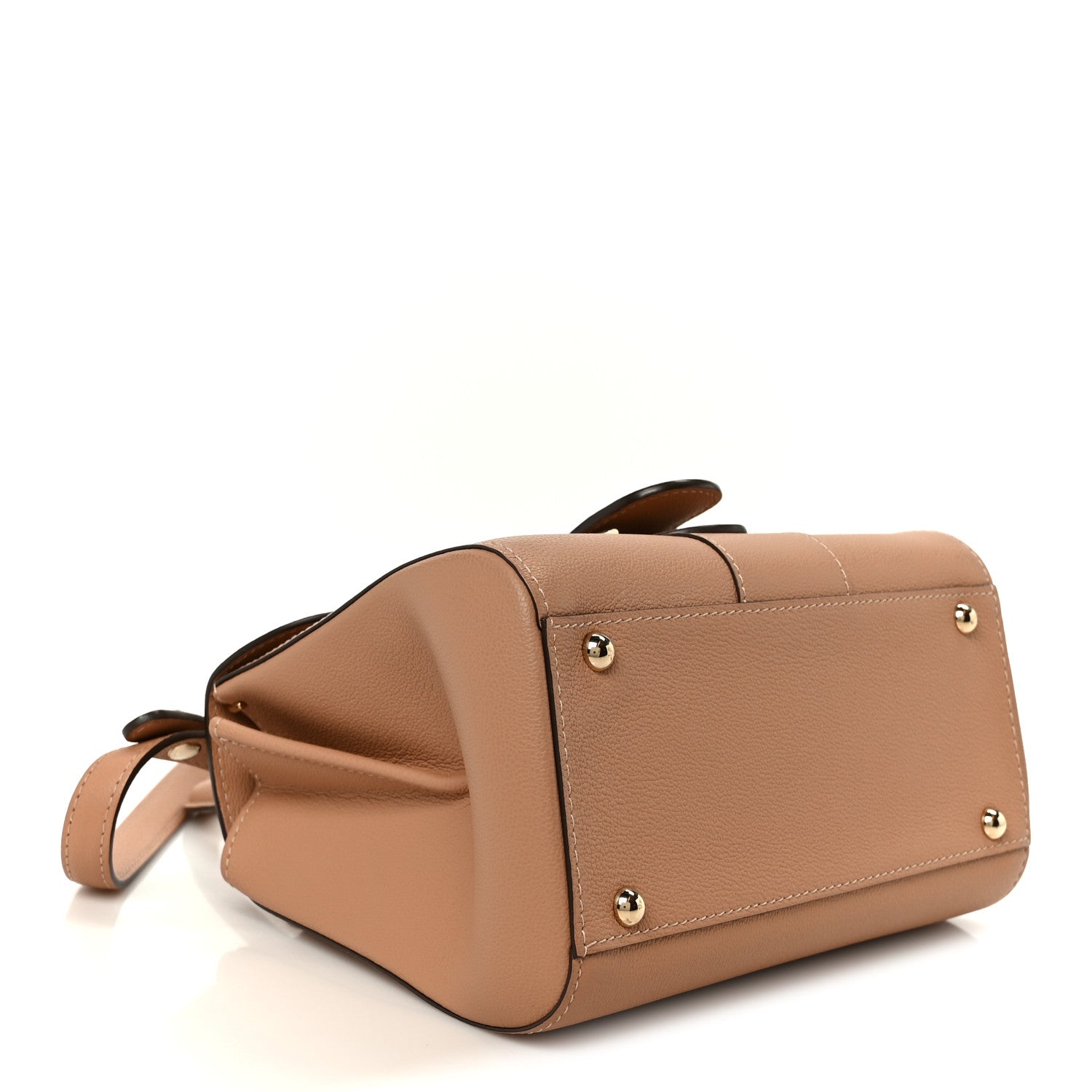 Delvaux Grained Calfskin Mini Brillant Satchel Natural 5 of 13