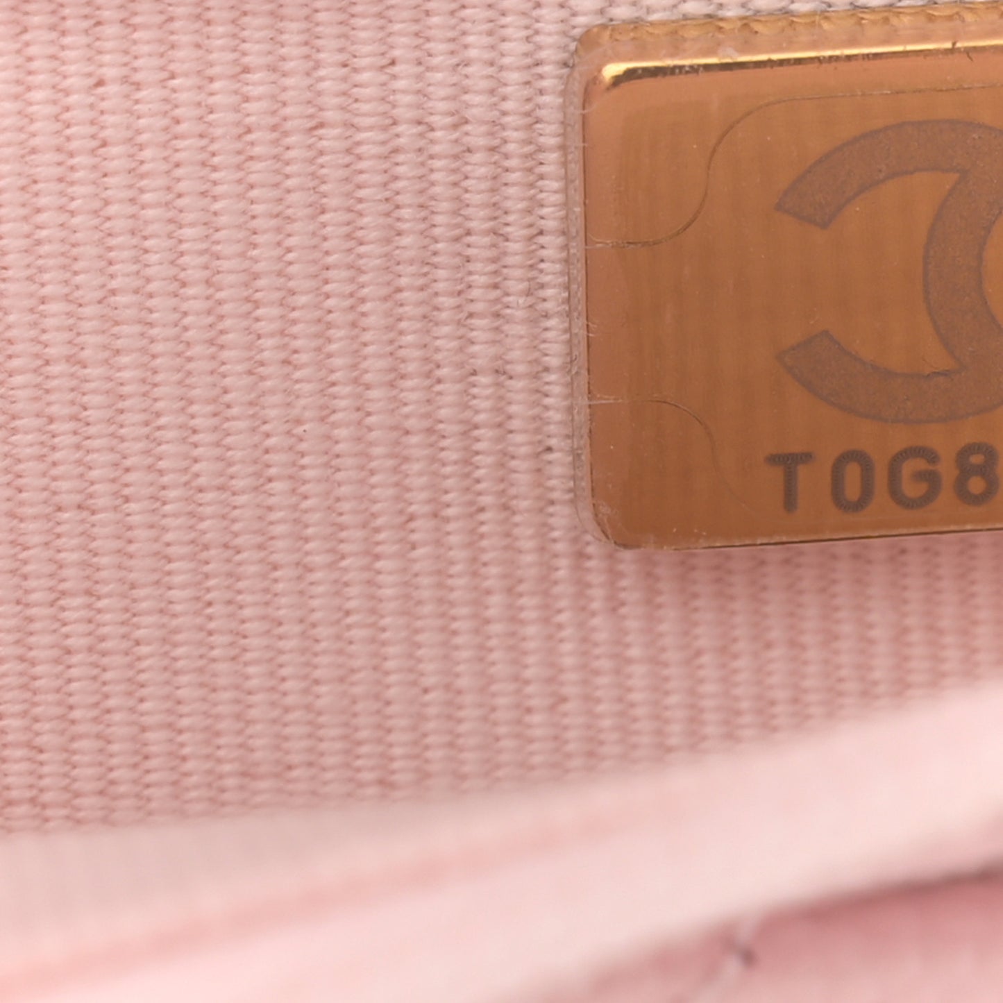 Caviar Quilted Wallet on Chain WOC Light Pink